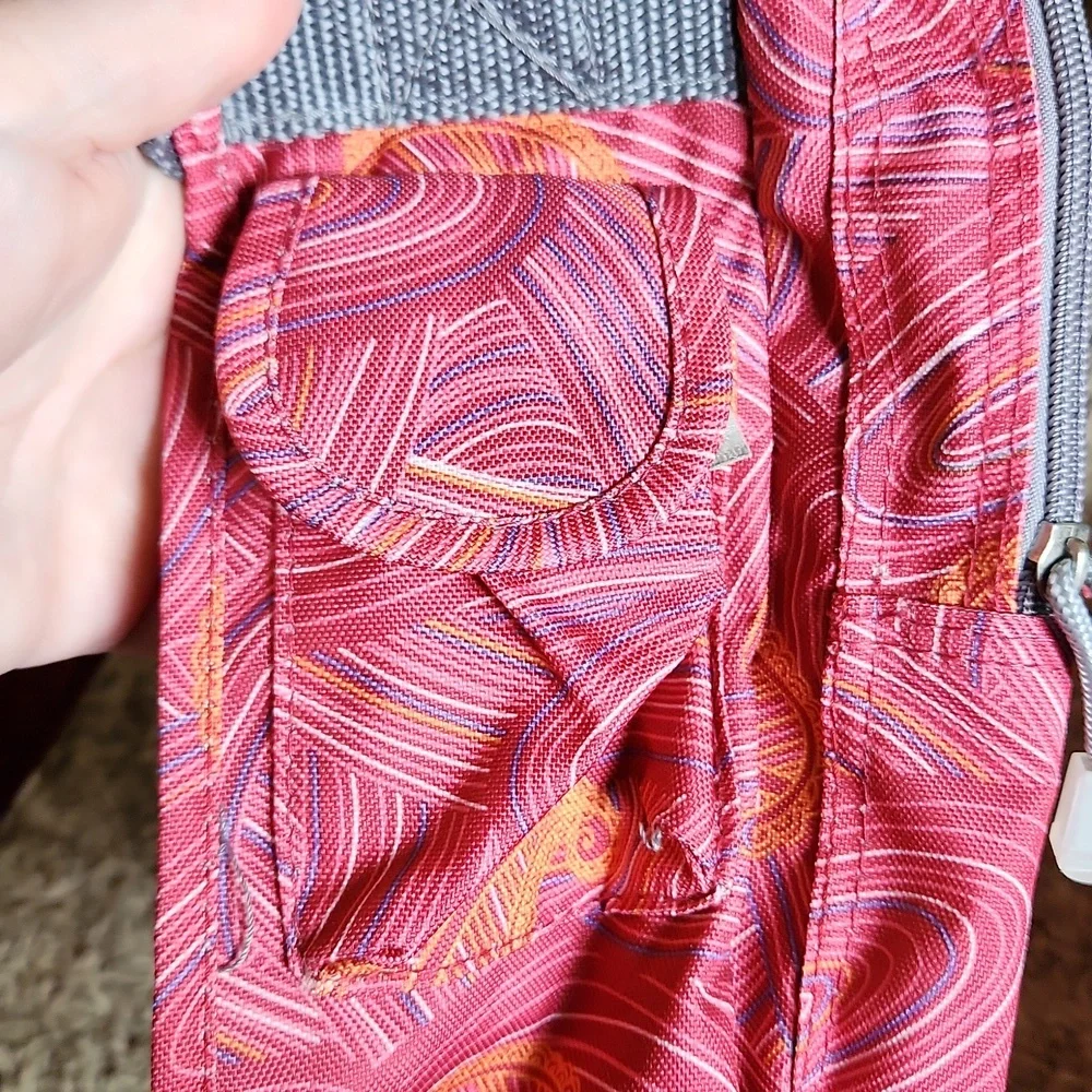 J World New York Terry Messenger Bag Pink Paisley